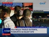 SAKSI: Vice Mayor Paolo Duterte, pumunta na sa blast site