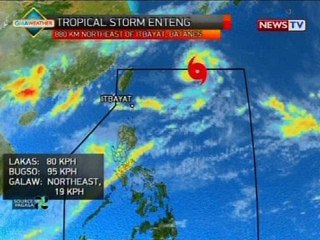 Bagyong Enteng, palalakasin ang habagat na magpapaulan sa Northern at Central Luzon