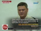 24 Oras: Drug test sa lahat ng Davao City Council members, ipinag-utos ni Vice Mayor Paolo Duterte