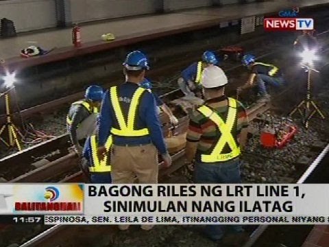 BT: Bagong riles ng LRT Line 1, sinimulan nang ilatag