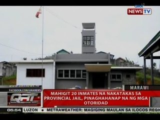 QRT: Mahigit 20 inmates na nakatakas sa provincial jail, pinaghahanap na ng mga otoridad