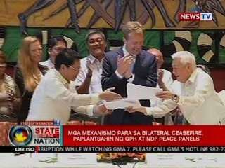 Mga mekanismo para sa bilateral ceasefire, paplantsahin ng GPH at NDF peace panels
