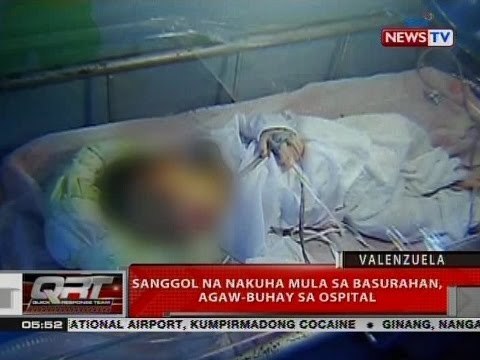 QRT: Sanggol na nakuha mula sa basurahan, agaw-buhay sa ospital