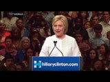 Clinton celebrates victory in race for Democratic nomination, Tetiana Anderson reports
