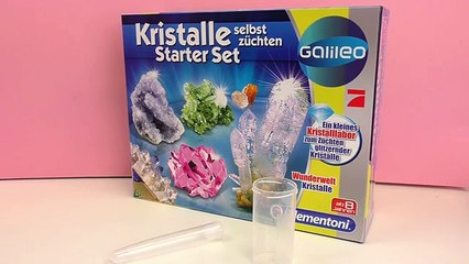Kristalle züchten | Färben von Kristallen | bunte kleine Steine | Demo