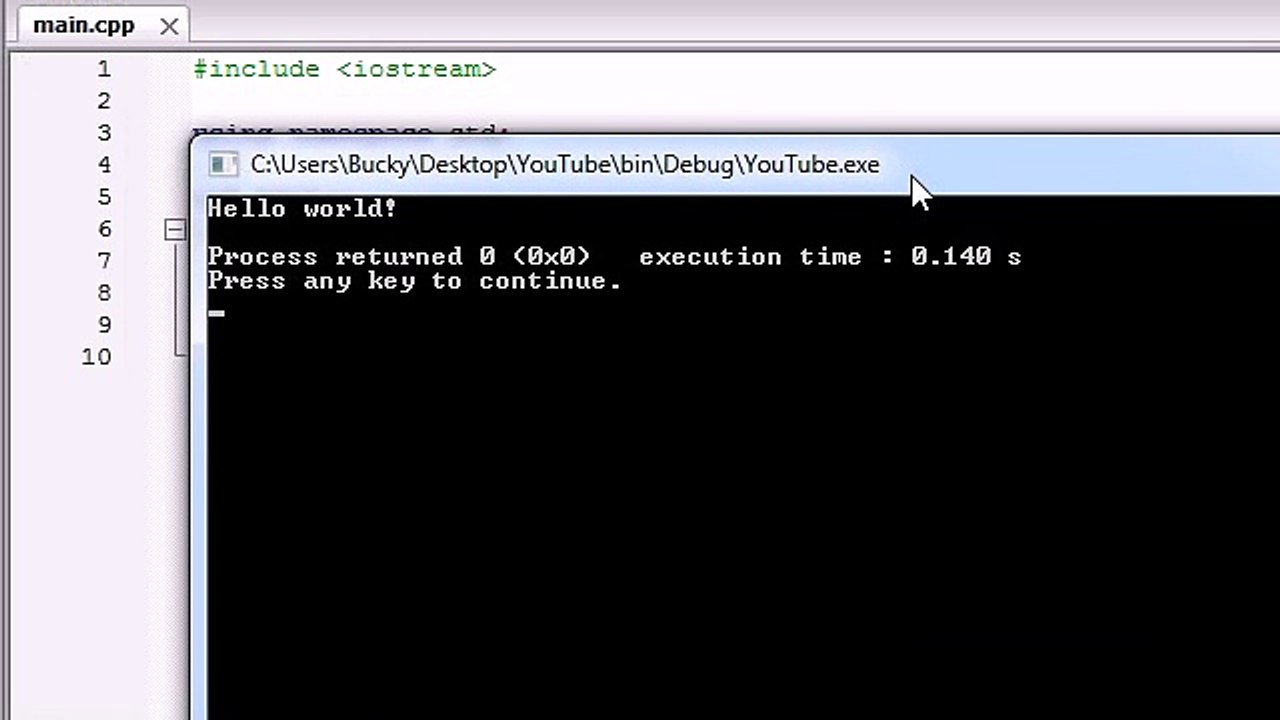 C++ Programming Tutorials - 2 - Understanding a Simple C++ Program