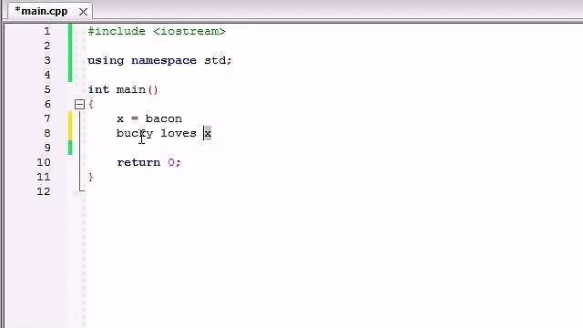C++ Programming Tutorials - 4 - Variables