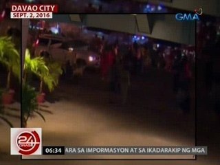 24 Oras: Aktwal na pagsabog sa Roxas Night Market, nakunan ng CCTV