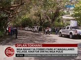 24 Oras: Mga bahay sa Forbes Park at Magallanes Village, kinatok din ng mga pulis