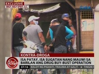 24 Oras: 1 patay, 1 sugatan nang mauwi sa barilan ang drug buy-bust operation