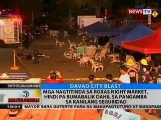 Mga nagtitinda sa Roxas night market, hindi pa bumabalik dahil sa pangamba sa kanilang seguridad