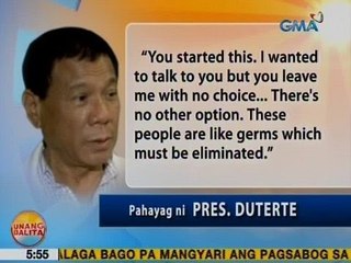 UB: Pres. Duterte, nangakong dudurugin ang Abu Sayyaf Group