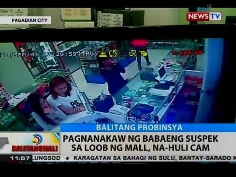 BT: Pagnanakaw ng babaeng suspek sa loob ng mall, na-huli cam