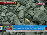 12 truck na may kargang tone-toneladang gold copper ore na walang permit, nasabat