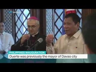Rodrigo Duterte sworn in as president in Philippines, Melanie Ralph reports
