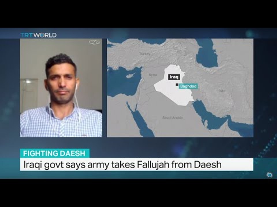 Iraqi govt says army takes Fallujah from Daesh, Ammar Karim reports