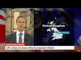 UK votes to leave the European Union, Duncan Crawford reports