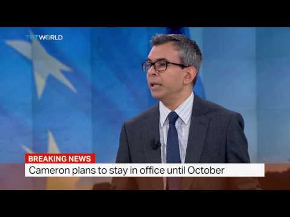 TRT World's Azhar Sukri talks about David Cameron's speech after Brexit results