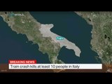 Train crash in Italy kills at least ten, injures dozens. Megan Williams reports