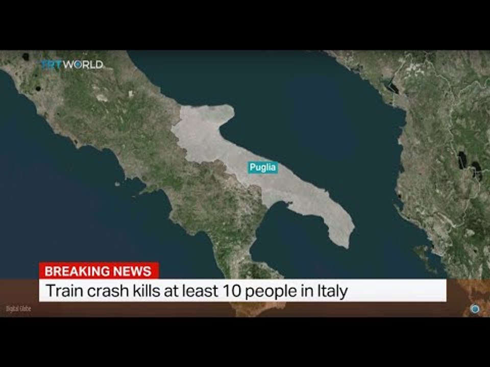 Train crash in Italy kills at least ten, injures dozens. Megan Williams reports