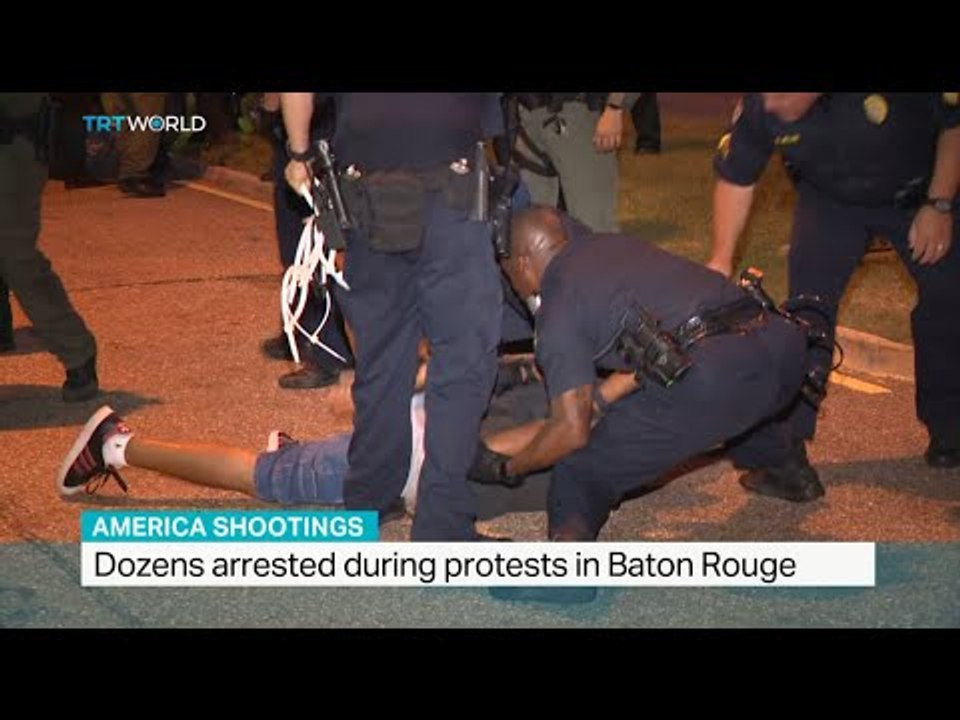 Dozens arrested during protests in Baton Rouge, Kilmeny Duchardt reports