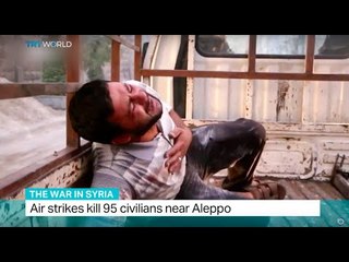 Air strike kills 95 civilians near Aleppo