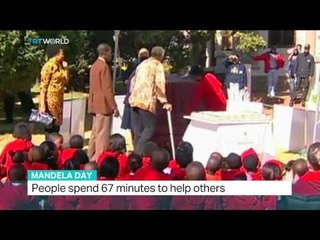 People spend 67 minutes to help others for Mandela Day