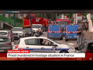 Breaking News: Priest murdered in hostage situation in France, Myriam Francois reports