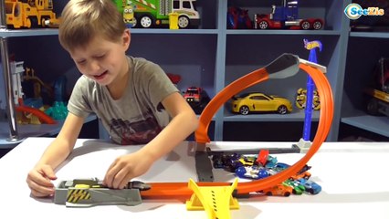 Hot Wheels Cars Toys. Video for children. Testing Hot Wheels Cars. New Track for Cars