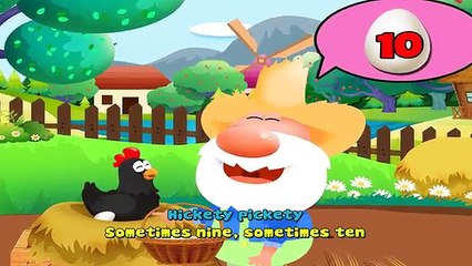 Hickety Pickety My Black Hen Nursery Rhymes | Nursery Rhymes TV [ Lyrics Music 4K ]