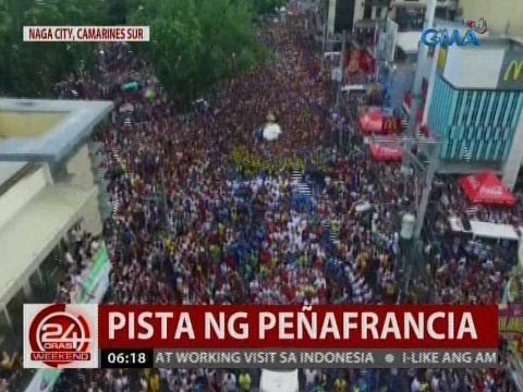 24 Oras: Libu-libong deboto, nakiisa sa pista ng Our Lady Of Peñafrancia