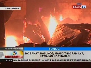 BT: 200 bahay, nasunog; mahigit 400 pamilya, nawalan ng tirahan