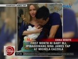 24 Oras: First month ni Baby MJ, ipinagdiwang nina James Yap at Michela Cazzola