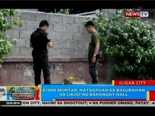 81mm mortar, natagpuan sa basurahan sa likod ng barangay hall