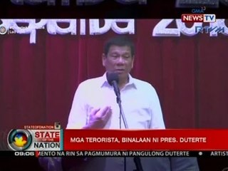 SONA: Mga terorista, binalaan ni Pres. Duterte