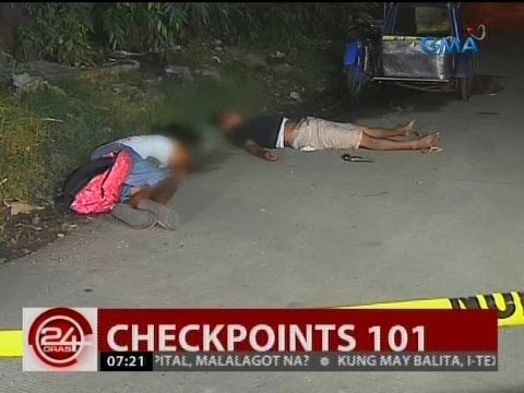 24 Oras: Dalawang umiwas umano sa checkpoint, patay nang makipagbarilan sa mga pulis