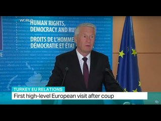 Turkey-EU Relations: First high-level European visit after coup, Hasan Abdullah reports