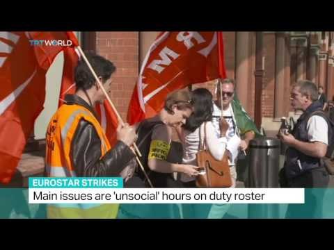 Eurostar Strikes: Train managers strike over shift patterns, Sarah Morice reports