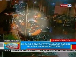 BP: Tricycle driver, patay matapos barilin ng 4 na naka-motorsiklo