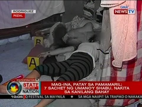 SONA: Mag-ina, patay sa pamamaril; 7 sachet ng umano'y shabu, nakita sa kanilang bahay