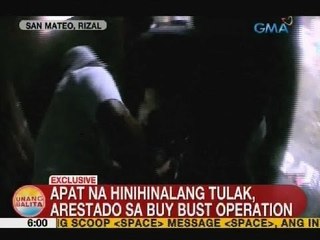 UB: Apat na hinihinalang tulak, arestado sa buy-bust operation