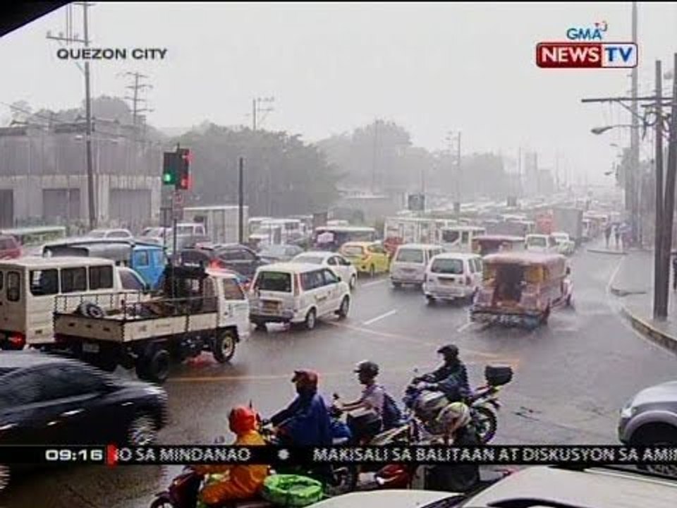 SONA: Ilang lugar sa Metro Manila, naperwisyo ng malakas na ulan
