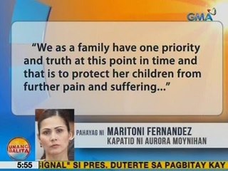 UB: Pahayag ni Maritoni Fernandez kaugnay sa pagkakapatay sa kanyang kapatid