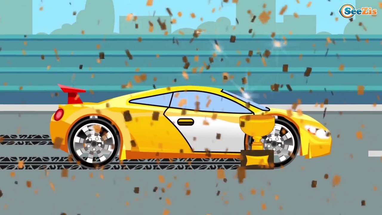 Сarros de carreras infantiles - Caricaturas de coches - Carritos para niños - Dibujos Animados