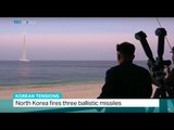 Korean Tensions: North Korea fires three missiles off east coast
