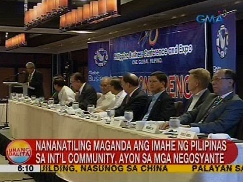 Nananatiling maganda ang imahe ng Pilipinas sa int'l community, ayon sa mga negosyante