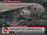 Saudia Airlines flight 872, itinimbreng na-hijack pero aksidente lang napindot ang distress call