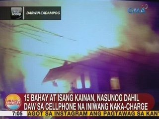 UB: 15 bahay at isang kainan, nasunog sa Maynila dahil daw sa cellphone na iniwang naka-charge
