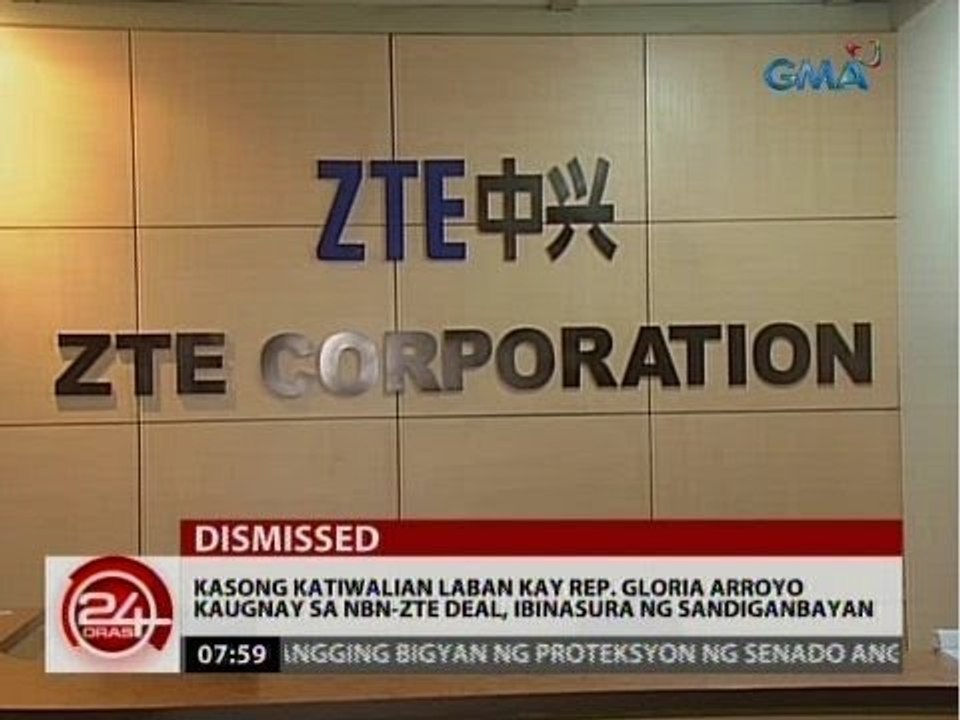 Kasong katiwalian laban kay Rep. Gloria Arroyo kaugnay sa NBN-ZTE deal, ibinasura ng Sandiganbayan