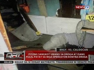 Pitong sangkot umano sa droga at isang pulis, patay sa mga operasyon kontra droga